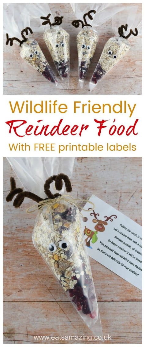 Reindeer Food Recipe, Reindeer Food Poem, Reindeer Food Label, Reindeer Food Printable, Christmas Fayre Ideas, Christmas Fair Ideas, Easy Gift Idea, Magic Reindeer Food, Reindeer Food