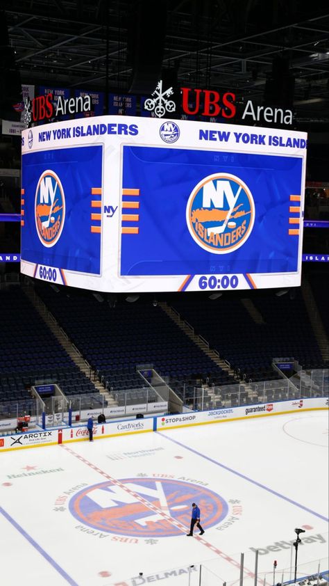 Ubs Arena, Islanders Hockey, Mat Barzal, Ny Islanders, Textiles Projects, New York Islanders, Futuristic Technology, Maple Leafs, Hockey Rink