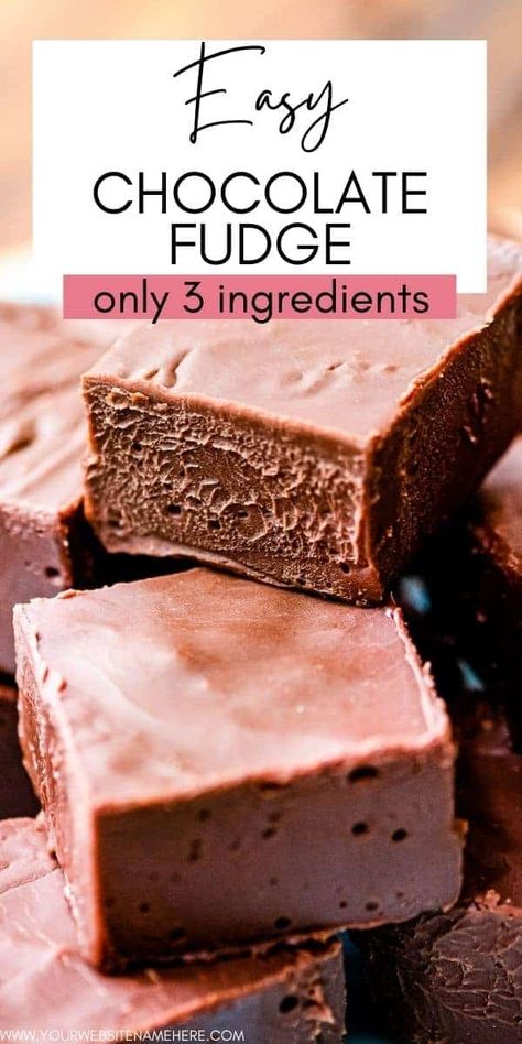 Pioneer Woman Fudge Recipe, 2 Ingredient Fudge Condensed Milk, Sweet And Condensed Milk, Fudge Recipe Condensed Milk, Sweetened Condensed Milk Fudge, 3 Ingredient Fudge, Easy Chocolate Fudge Recipe, Fudge With Condensed Milk, 3 Ingredient Fudge Recipe