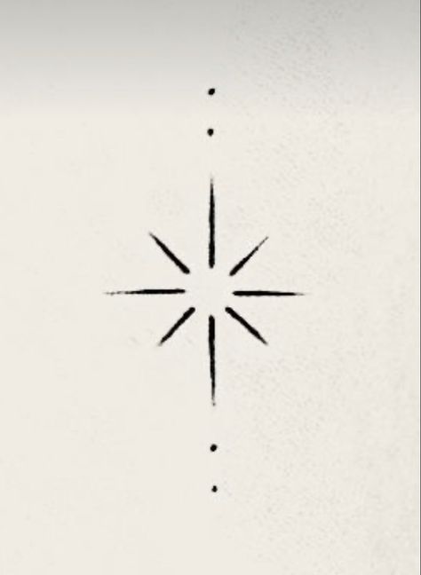 Star Tattoo Designs Minimalist, Star Tattoo Simple, Minimalist Star Tattoo Design, Stick And Poke Tattoo Star, Star Tattoo Minimalist, North Star Drawing, Minimal Tattoo Star, Star Stick N Poke Tattoos, Tattoo Stick N Poke