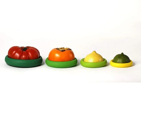 Keep Your Produce Fresher Than Ever With These Reusable Silicone Food Huggers | Epicurious Over The Fridge, Food Huggers, Pantry Bin, Store Snacks, Food Storage Container Set, Glass Food Storage, Glass Food Storage Containers, Greens Recipe, Kitchen Products