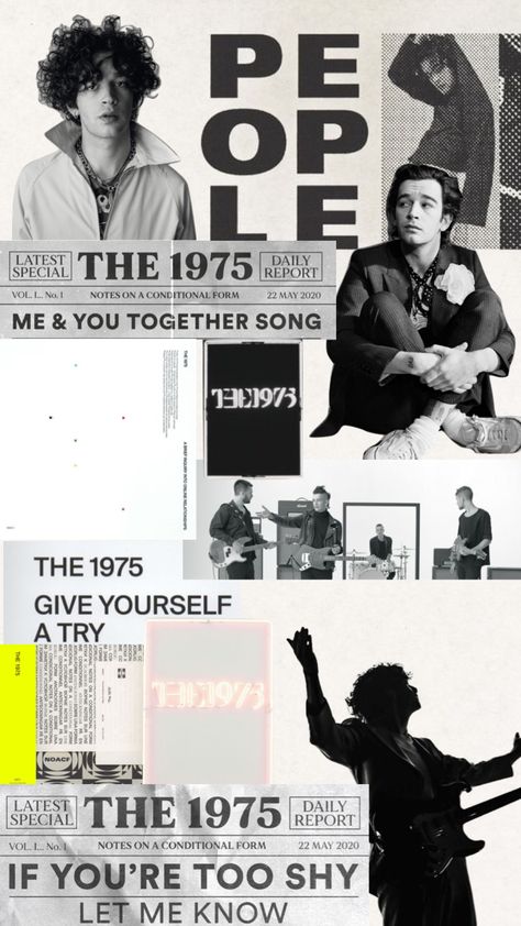 The 1975 Black And White Aesthetic, The 1975 Collage, The 1975 Poster Aesthetic, The 1975 Wallpaper Aesthetic, The1975 Aesthetic, The 1975 Aesthetic, 1975 Art, The 1975 Wallpaper, 1975 Aesthetic