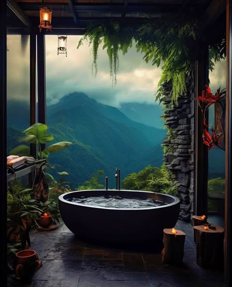 Eco Tiny House, Modern Bathtub, Fantasy Homes, Italian Men, Dream House Rooms, Green Forest, Dream House Interior, Dream Bathroom, Dream House Exterior