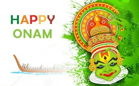 Onam Wishes Images, Happy Onam Images, Onam Images, Kathakali Face, Happy Onam Wishes, Onam Sadhya, Onam Wishes, Lottery Result Today, Onam Celebration