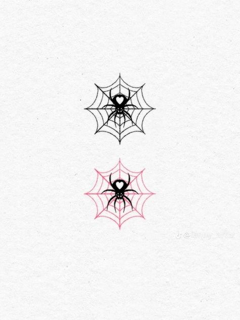 Gothic Bff Tattoos, Spiderman Couple Tattoos, Spooky Ankle Tattoo, Melanie Martinez Aesthetic Tattoo, Spider Matching Tattoos, Matching Spider Man Tattoo, Melanie Martinez Tatoos Ideas, Matching Dark Tattoos, Matching Alternative Tattoos