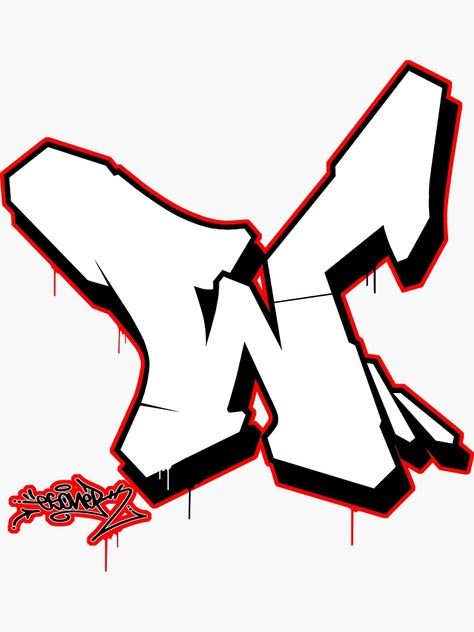 "LETTER W BY ESONE URBAN GRAFFITI STREET STYLE " Sticker for Sale by GraffitiBomberZ | Redbubble Graffiti Letters Styles, Cool Skull Drawings, Graffiti Lettering Alphabet, Juice Rapper, Graffiti Art Letters, Fancy Writing, Tattoo Lettering Design, Lettering Styles Alphabet, 13 Tattoos