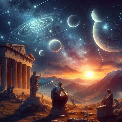 Meletis Theros, Greek Astronomy, Greece Mythology, Cosmic Connection, Greek Symbol, Greek Gods And Goddesses, Greek Mythology Art, Mythology Art, Ancient Cultures