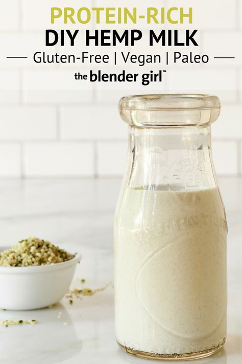 Diy Hemp Milk, Hemp Milk Recipes, Raw Food Diet Plan, Nut Milk Recipe, Hemp Milk, Lactose Free Diet, Vegan Milk, Vegan Nutrition, Nutritious Diet