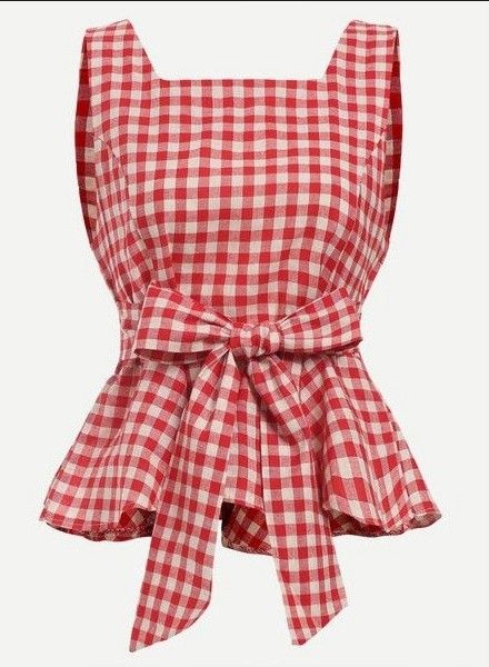 Red Checkered Shirt, Red Peplum Tops, Red Checked Shirt, Checkered Top, Red Plaid Shirt, Sleeveless Peplum Top, Peplum Shirts, Plaid Shirts, Checkered Shirt