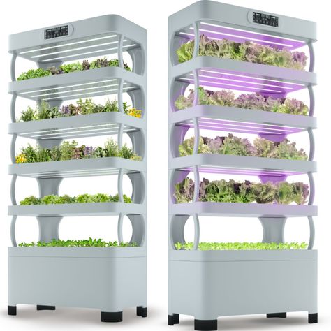 01b Indoor Hydroponics System, Herb Garden Container, Grow Tower, Indoor Hydroponic Gardening, Dream Garden Ideas, Hydroponic Gardening System, Grow Lettuce, Growing Food Indoors, Indoor Hydroponics