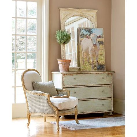 CottonandCrete on Instagram: "Bringing the Farm inside….Just in, this beautiful Charolais Cow Canvas Print. We love the lightness of it and how it actually softens the room. You can find it in our Home Decor Collection at www.cottonandcrete.com .⁣ .⁣ .⁣ .⁣ .⁣ #farmhousedecor #cottagefarmhouse #frenchcountry #farmhouselove #frenchcottagestyle #walldecoration #interiordesign #farmhousestyle #countrycottagestyle #cowsofinstagram #frenchcottage #homedecor #cows #cottagedecor #cow #walldecor" Tiffany Blue Paint, Park Hill Collection, Sweet Cow, Cow House, Park Hill, French Collection, Cow Canvas, French Table, Original Photography