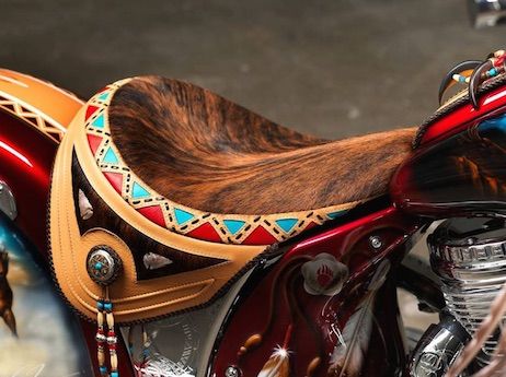 Indian Motorbike, Indian Motors, Custom Leather Work, Vintage Indian Motorcycles, Motorcycle Saddlebags, Motorcycle Rallies, Motorcycles And Scooter, Motorcycle Painting, Harley Bikes