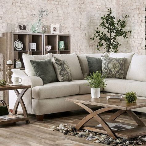 https://nyfurnitureoutlets.com/media/product/295410/original Sage Green Sectional, Sage Living Room, Beige Couch, Beige Sectional, Earthy Palette, Contemporary Sectional, Corner Piece, Fabric Sectional Sofas, Beige Living Rooms