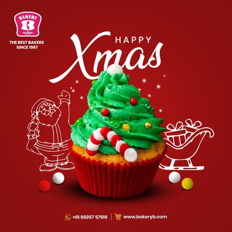 Christmas Food Poster Design, Cake Advertising Design, Buy 1 Get 1 Free Design Poster, Merry Christmas Post, Christmas Cafe, Christmas Cupcakes Decoration, Christmas Advertising, Xmas Design, Christmas Graphic Design