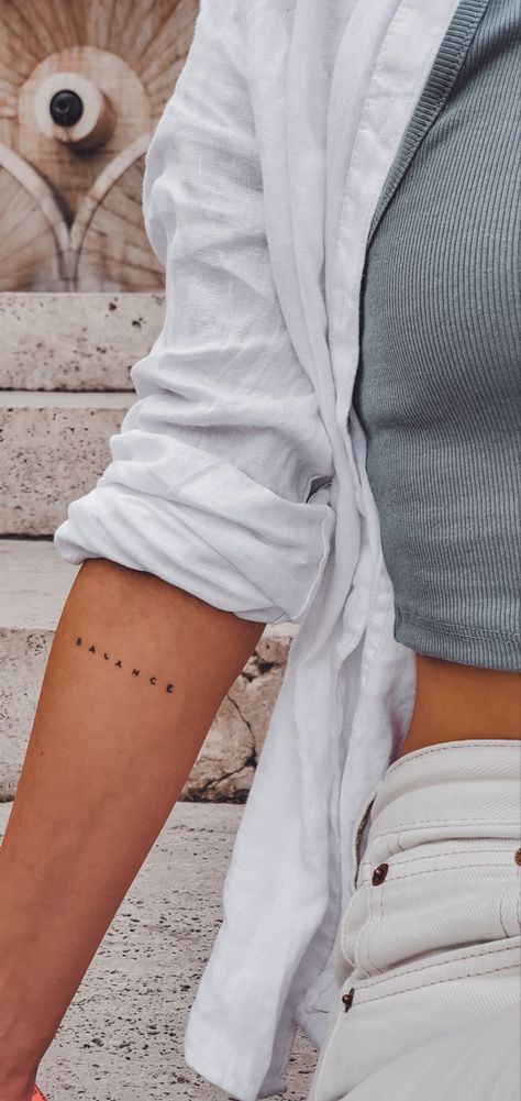 Minimalist Tattoo Balance, Minimalist Balance Tattoo, Leap Year Tattoo, Balance Small Tattoo, Balance Tattoo Ideas Minimalist, Balance Tattoos For Women, Tattoo Ideas Balance, Tattoos About Balance, Resilience Quotes Tattoo