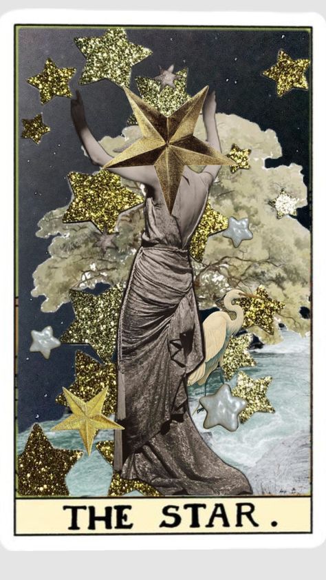 star card collage #tarot Card Collage, Art Major, Tarot Art, Oracle Decks, Tarot Cards, Collage Art, Surrealism, Collage, Stars