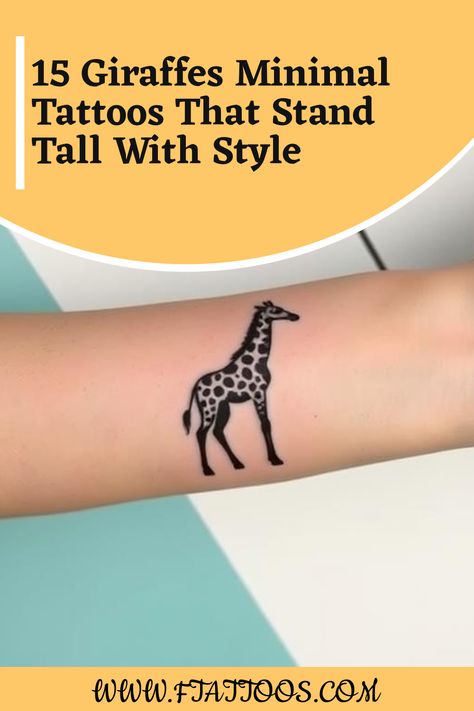 Uncover the elegance of 15 giraffe minimal tattoos that blend style and meaning—discover which designs resonate and why they stand tall in artistry. Giraffe Tattoo With Flowers, Minimalist Giraffe Tattoo, Giraffe Meaning, Tattoos Representing Strength, Giraffe Tattoo, Tattoo With Flowers, Giraffe Silhouette, Giraffe Illustration, Minimal Tattoos