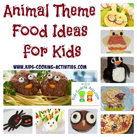 Animal Theme Food, Animal Themed Food, Easter Kids Food, Kids Cooking Activities, Food Ideas For Kids, Cooking Activities, Animal Snacks, Winter Snack, Animal Food