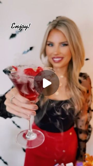 Macy Blackwell on Instagram: "Halloween Mocktail! 🦇 #halloweenparty #hostess #mocktail #halloweenideas" Macy Blackwell, Mocktails, Halloween Party, Halloween, On Instagram, Instagram