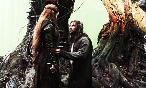 Aidan Turner Kili, Legolas And Tauriel, Kili And Tauriel, Ship Name, Misty Eyes, Fili And Kili, Tauriel, Romantic Scenes, Aidan Turner