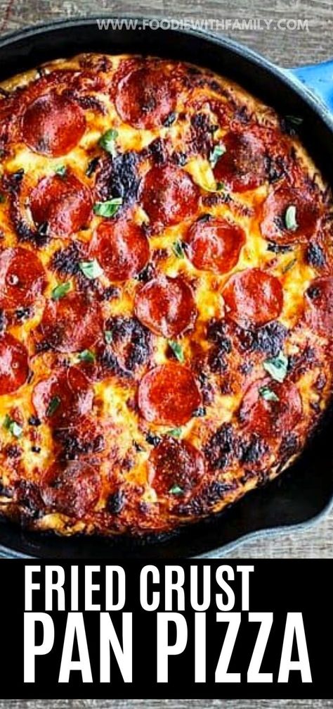 Cast Iron Chicken Recipes, Frying Pan Pizza, Skillet Pizza Recipe, Deep Dish Pizza Dough, Cast Iron Skillet Recipes Dinner, Cast Iron Skillet Pizza, Best Pizza Dough Recipe, Deep Dish Pizza Recipe, Perfect Pizza Dough