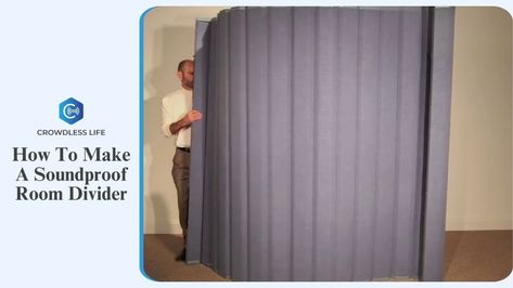 How To Make A Soundproof Room Divider: Budget Friendly Idea Diy Room Divider Cheap, Sound Reflection, Curtain Divider, Moving Blankets, Soundproofing Material, Sound Barrier, Bass Trap, Half Walls, Diy Room Divider