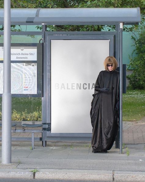 BROKEN GALERIÉ | Anna in Berlin for 10Magazine Wearing all Balenciaga Winter '22 Photography by @raphaelbliss Concept/Styling/Casting by @betsyjohnson_… | Instagram Balenciaga Wallpaper, Black Balenciaga, Dressed To Impress, Brand Campaign, Capes For Women, Photoshoot Inspiration, Conceptual Art, Photography Inspo, Fashion Pictures