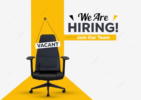 Creative Hiring Ads Ideas, We Are Hiring Design, We Are Hiring Poster, Chair Png, Hiring Ad, Hiring Poster, Typography Shirt Design, Restaurant Flooring, Real Estate Marketing Design