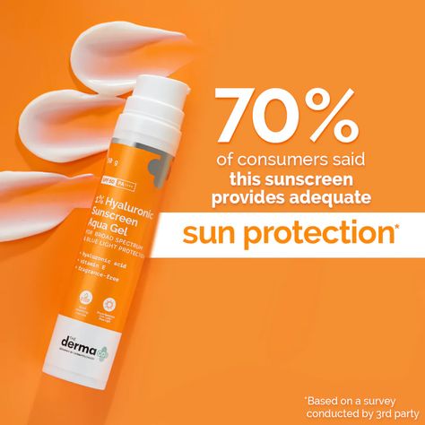 The Derma Co 1% Hyaluronic Sunscreen Aqua Ultra Light Gel with SPF 50 PA++++ For Broad Spectrum, UV A, UV B & Blue Light Protection - 50g(dermaco) Uv Sunscreen, Best Affordable Sunscreen, Affordable Sunscreen In India, Unseen Sunscreen Spf 40, Gel Sunscreen, Acne Face Wash, Hair Care Regimen, Anti Acne, Free Base