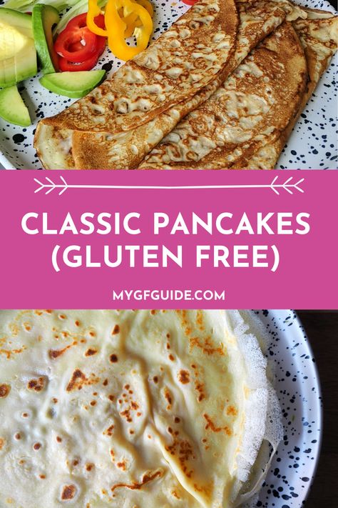 Gf Pancakes Easy, Gluten Free Pancakes Easy, Gf Pancakes, Scotch Pancakes, Homemade Gluten Free Bread, Gluten Free Crepes, Freeze Sweet Potatoes, Pancake Party, Gluten Free Guide