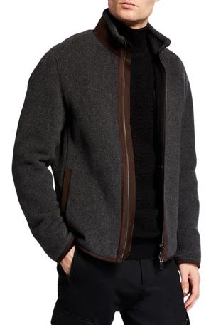 N6CUF Ermenegildo Zegna Men's Wool-Cashmere Jacket with Leather Lining Luxury Jacket Men, Winter Outfits Men Streetwear, Outfits Men Streetwear, Luxury Jacket, Ermenegildo Zegna Men, Winter Streetwear, Cashmere Jacket, Mens Luxury Fashion, Winter Outfits Men