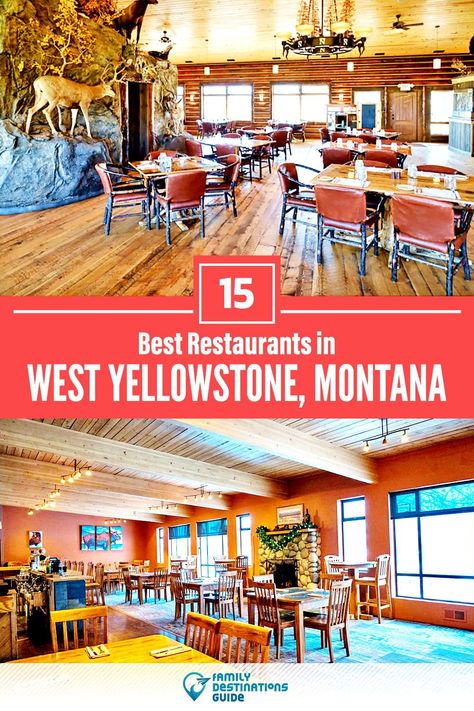 Best Places To Eat In West Yellowstone, West Yellowstone Montana Things To Do, Yellowstone Honeymoon, Yellowstone Restaurants, West Yellowstone Restaurants, Jackson Hole Wyoming Winter, Yellowstone Vacation Planning, Montana Travel Guide, Victor Idaho