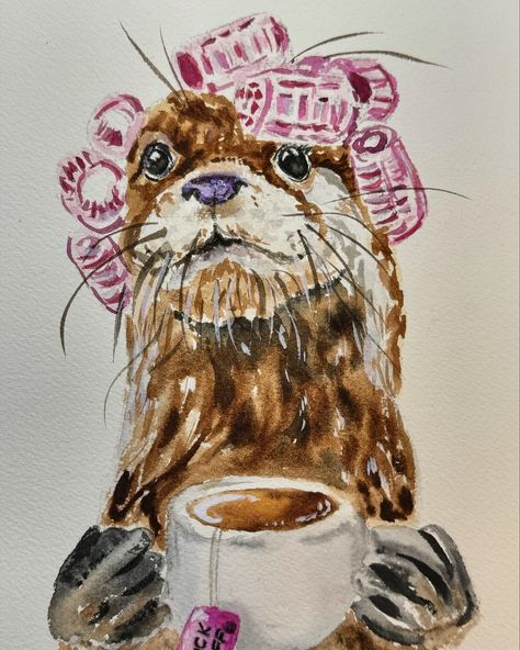 #watercolorpainting ☕️ Faire Outfit, Ren Faire Outfits, Funny Drawings, Art Inspo, Watercolor Art, Art Ideas, Watercolor Paintings, Paintings, Drawings