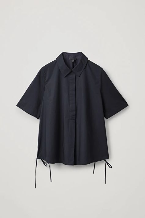 Cos Shirt, Cos Tops, Silk Blouses, Shirts And Blouses, Denim Shirts, Denim Blouse, Navy Shirt, Women Shirts Blouse, Shirts Blouses