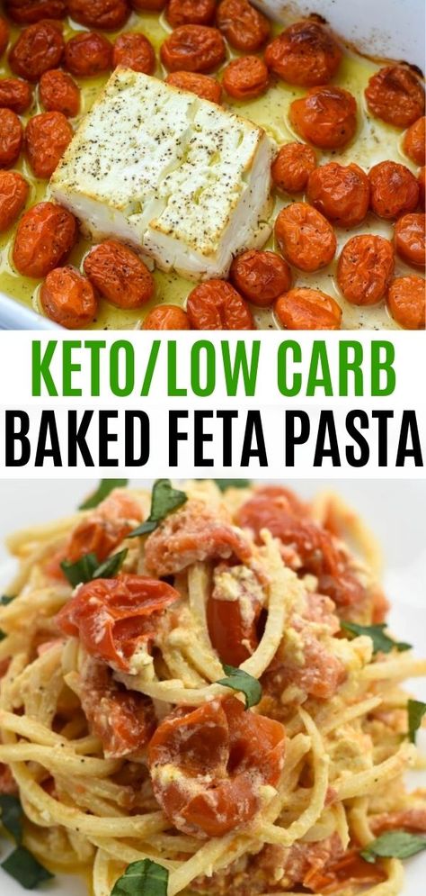 Palmini Noodles, Low Carb Pasta Recipes, Keto Italian, Keto Pasta, Baked Feta Pasta, Pasta Alternative, Baked Feta, Feta Recipes, Boiled Egg Diet Plan