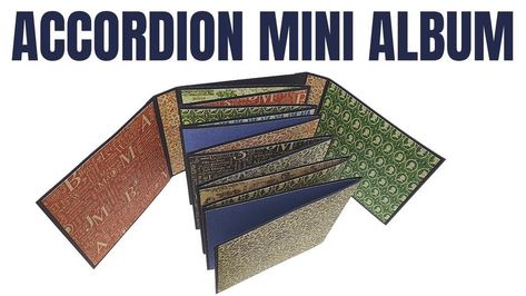 Accordion Scrapbook, Diy Mini Album Tutorial, Accordion Folder, Homemade Journal, Diy Mini Album, Book Video, Baby Mini Album, Album Tutorial, Flip Books