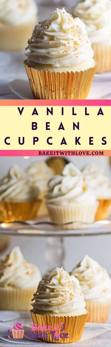 Vanilla Cupcake Recipe From Scratch, Best Vanilla Cupcake Recipe, Perfect Vanilla Cake Recipe, Cupcake Recipes From Scratch, Chocolate Swiss Meringue Buttercream, Vanilla Bean Cupcakes, Lemon Cream Cheese Frosting, Lemon Frosting, Vanilla Cupcake Recipe