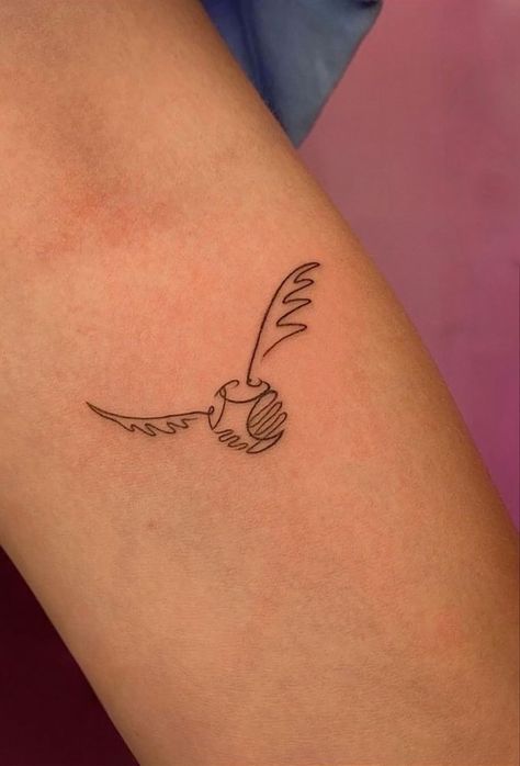 Harry Potter Tattoos Quidditch, Harry Potter Tattoos Wrist, Harry Potter Back Tattoo Women, Neck Minimal Tattoo, Harry Potter Neck Tattoo, Harry Potter Related Tattoos, Harry Potter Line Art Tattoo, Small Tattoo Harry Potter, Glorious Purpose Tattoo