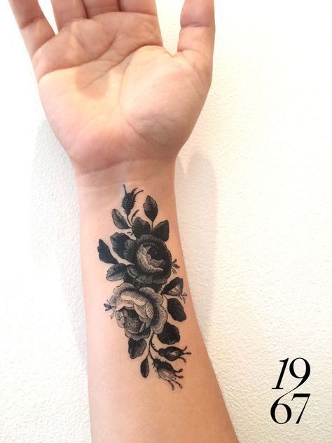 Rose Tats, Flower Cover Up Tattoos, Single Rose Tattoos, Cover Up Tattoos For Women, Best Cover Up Tattoos, Wrist Tattoo Cover Up, Tattoos Rose, Black Tattoo Cover Up, Tattoo Test