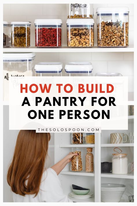 Simplify your solo cooking with a perfectly stocked pantry! This guide covers everything you need to know about stocking a pantry for one person, from must-have staples to smart organization tips. Download the free PDF checklist to get started today! #PantryTips #CookingForOne #FreePrintable Pantry Staples To Stock Up On, Stocking A Pantry, Pantry Checklist, Stocked Pantry, Single Serve Meals, Free Pantry, Pantry List, Quick Protein, Pineapple Bowl