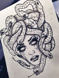 Medusa Tattoo, Snakes