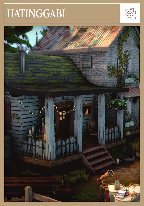 Sims 4 Abandoned House No Cc, Sims 4 Shack House, Cabin Sims 4 Cc, Sims 4 Tiny Cabin, Sims 4 Cabin Layout, Sims 4 Abandoned House Cc, Sims 4 Moonwood Mill House, Sims 4 Apocalypse House, Sims 4 Southern Gothic