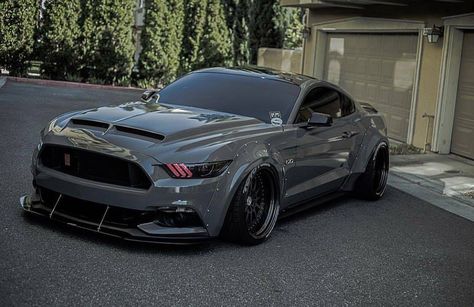 Ford Mustang 5.0 Gray Mustang, Widebody Mustang, Pink Mustang, Cool C, Cap Cut, Mustang Cars, Cars 2, Ford Mustang Gt, Mustang Gt