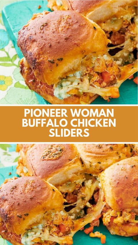 This easy Pioneer Woman Buffalo Chicken Sliders recipe is perfect for a quick and delicious meal! Featuring creamy chicken and tangy Buffalo sauce nestled between soft Hawaiian rolls, these sliders are a hit at any gathering. Use common ingredients to customize them and enjoy a hot, satisfying dish that everyone will love! Chicken And Hawaiian Rolls, Bang Bang Chicken Sliders, Buffalo Chicken Hawaiian Rolls Sliders, Chicken Salad Sliders Hawaiian Rolls, Chicken Hawaiian Roll Sliders, Buffalo Chicken Sliders Hawaiian Rolls, Bbq Chicken Sliders Hawaiian Rolls, Hawaiian Roll Sliders Chicken, Hawaiian Rolls Sliders