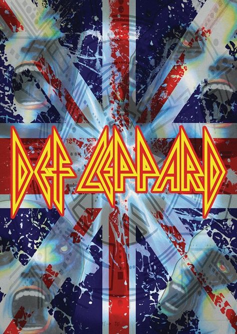 Def Leppard Art, Def Leppard Poster, Metal Library, Def Leppard Wallpaper, Def Leppard Logo, Classic Rock Artists, Rock Wallpaper, Def Leppard Band, Rock Album Covers