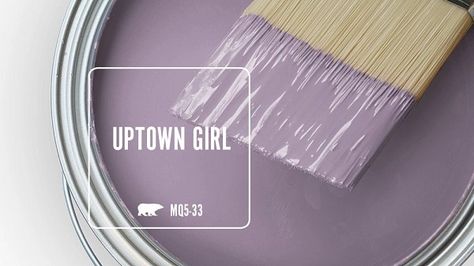 UPTOWN GIRL MQ5-33 | Behr Paint Colors Purple Paint Colors, Behr Colors, Behr Paint Colors, Behr Paint, Wood Stain Colors, Paint Sheen, Purple Paint, Pallet Painting, Paint Brands