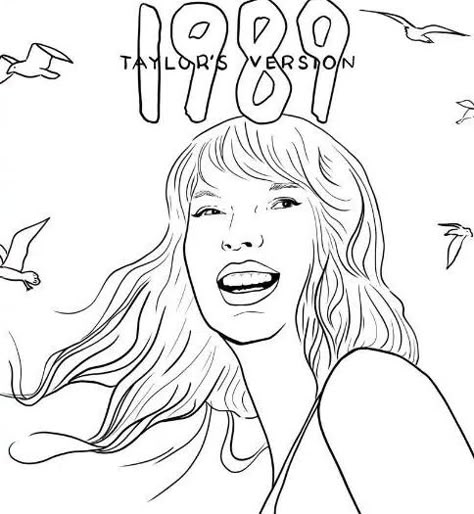 Taylor Swift Outline Art, Sabrina Carpenter Coloring Pages, Taylor Swift Coloring Pages Printable, Taylor Coloring Pages, Taylor Swift Lyrics Coloring Pages, Coloring Pages Taylor Swift, Taylor Swift Doodles Art, Taylor Swift Line Art, Taylor Swift Coloring Pages Reputation