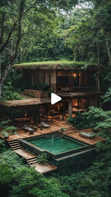 Travel Places on Instagram: "Jungle Villa in Brazil! 🌿

@hut" Beautiful House Images, Jungle Villa, Home Design Architecture, Jungle House, Fantasy House, Mission Statement, Travel Places, Beautiful Dream, October 4