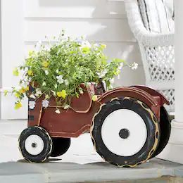 Chunky Wood Cutouts - Easter, Halloween, Christmas | Country Door Wheelbarrow Planter Ideas, Tractor Planter, Farmhouse Yard Decor, Tractor Decor, 2x4 Crafts, Wheelbarrow Planter, Upcycled Garden, Wood Yard Art, Wood Apples