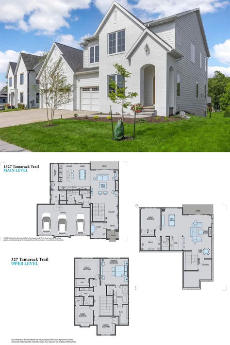 5-Bedroom Home with Entertaining Space and Walk-in Pantry (4,289 Sq. Ft. Floor Plan) House Plan 5 Bedroom, Five Bedroom House, Home Layout, Luxury Floor Plans, Pretty Home, Mansion Floor Plan, Entertaining Space, American House, Architectural House Plans